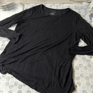 Apt 9 Large Essentials Black Long Sleeve T Shirt